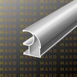 Профиль вертикальный асимметричный MS125V Белый (A16)